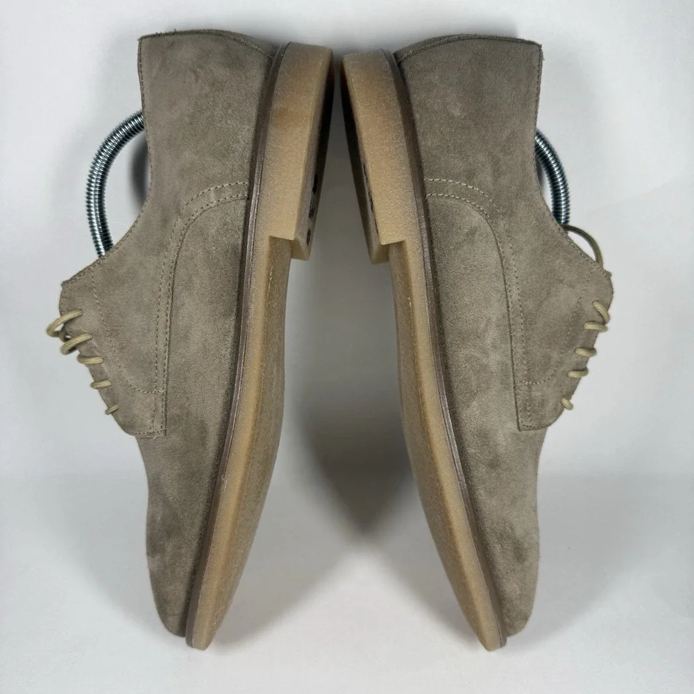To Boot New York Men's Size 10‎ M Taupe Velvet Suede Asher Lace Up Oxford Shoe
